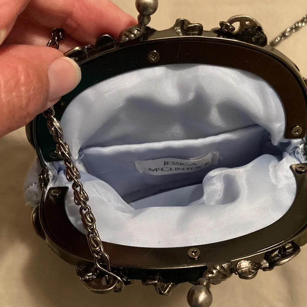 Lovely pale blue and silver bag - Picture 4 of 4